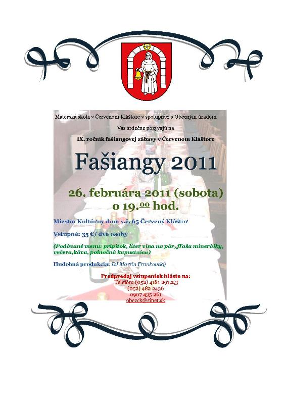 Fašiangy 2011