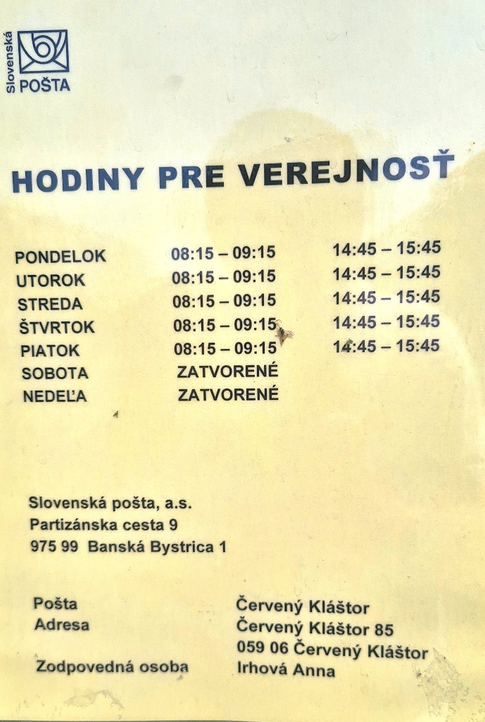 Otváracie hodiny 2022