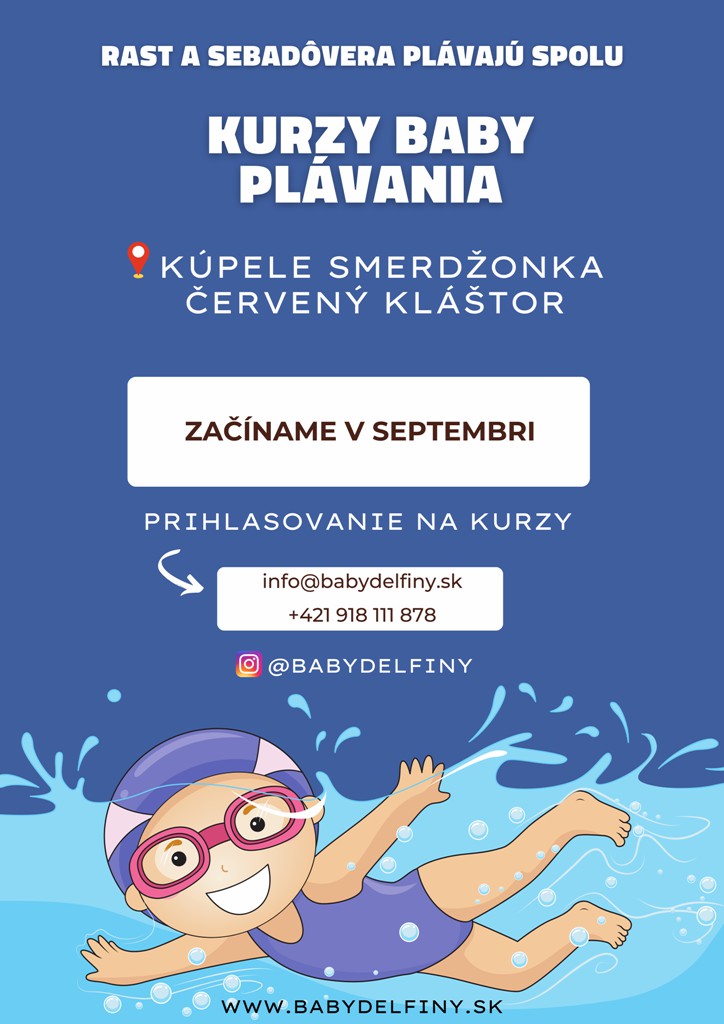 Plávanie detí od  4-och mesiacov Smerdzonka