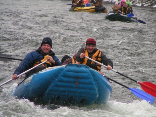 Zimny splav Dunajca 2010