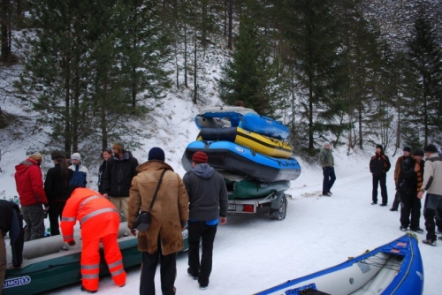 Zimny splav Dunajca 2010