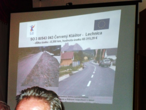 Slávnostné otvorenie rekonštrukcie cesty III-54343 v Č. Kláštore