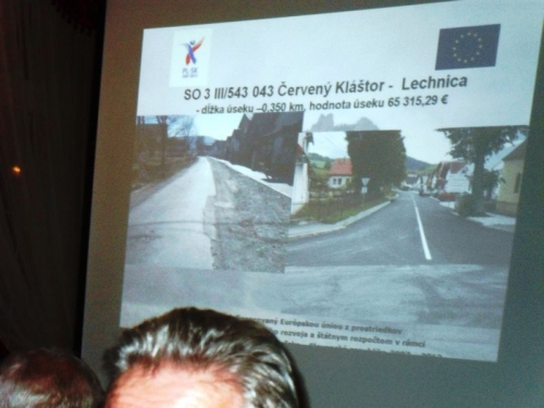 Slávnostné otvorenie rekonštrukcie cesty III-54343 v Č. Kláštore