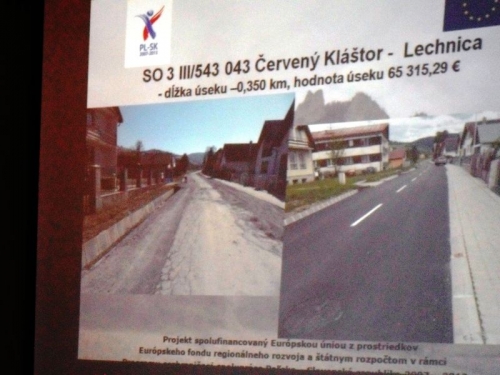 Slávnostné otvorenie rekonštrukcie cesty III-54343 v Č. Kláštore