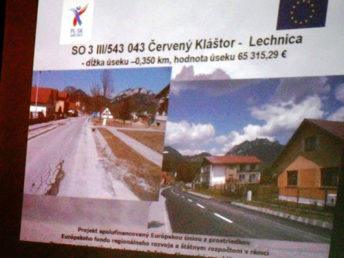 Slávnostné otvorenie rekonštrukcie cesty III-54343 v Č. Kláštore