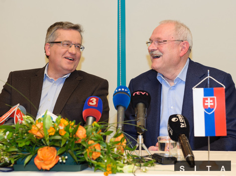 Prezident SR -p.Ivan Gašparovič a prezident PR Bronislaw Komorowski