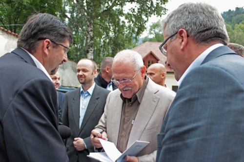 Návšteva J.E. prezidenta SR I.Gašparoviča a J.E. prezidenta PR B.Komorowského v Č. Kláštore 26.8.2013