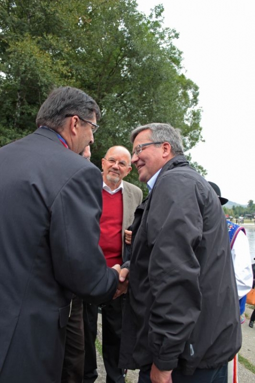 Návšteva J.E. prezidenta SR I.Gašparoviča a J.E. prezidenta PR B.Komorowského v Č. Kláštore 26.8.2013
