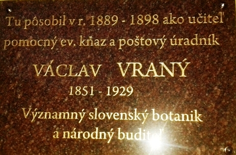 2014 - Odhalenie pamätnej tabule V.Vranému