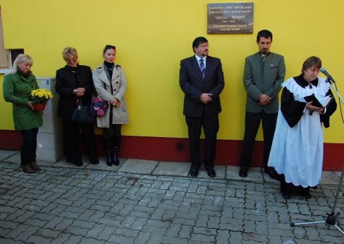2014 - Odhalenie pamätnej tabule V.Vranému
