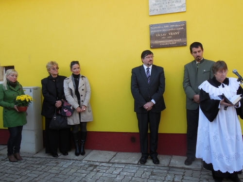 2014 - Odhalenie pamätnej tabule V.Vranému