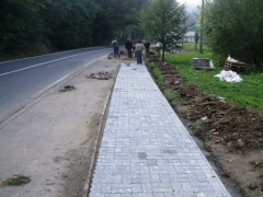 Výstavba chodníka - SO-03b, Obec Červený Kláštor