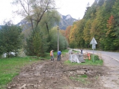 Výstavba chodníka - SO-03b, Obec Červený Kláštor