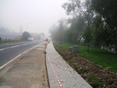 Výstavba chodníka - SO-03b, Obec Červený Kláštor