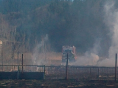 Vypaľovanie trávy v obci 26.03.2012