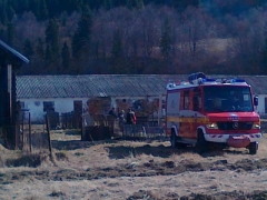 Vypaľovanie trávy v obci 26.03.2012