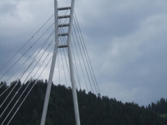 Lávka cez rieku Dunajec