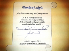 Pamätná kniha obce Červený Kláštor