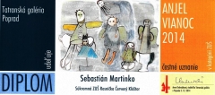 2014 - Výtvarníci SZUŠ Rosnička Červený Kláštor v Tatranskej galérii úsp