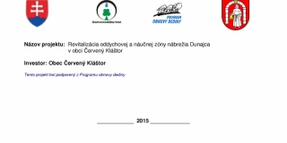 2015 - Revitalizácia nábrežia Dunajca