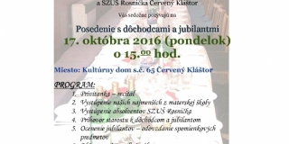 2016 - Posedenie s dôchodcami