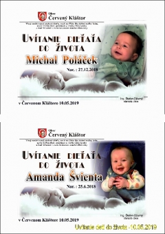 2019 - Uvítanie detí do života