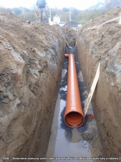 2020 - Rozšírenie stokovej siete v obci Červený Kláštor lokalita Kvašné lúky a rybníky-2.etapa