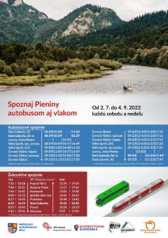 Sezónne vlakové a autobusové spoje počas leta 2022