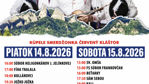 Stretnutie Goralov v Pieninách 2026 - Oznam o vstupnom