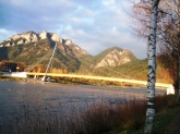 Lavka cez rieku Dunajec